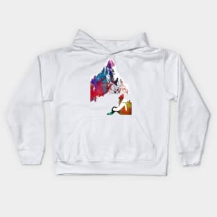 mountaineer climbing sport art #mountaineer #climbing #sport Kids Hoodie